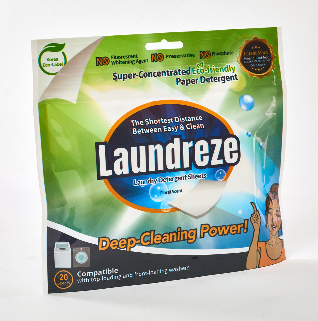 Laundreze Laundry Detergent Sheets (20 Sheets)